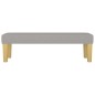 vidaXL Banco de tela gris claro 100x30x30 cm