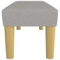 vidaXL Banco de tela gris claro 100x30x30 cm