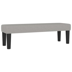 vidaXL Banco de tela gris claro 100x30x30 cm