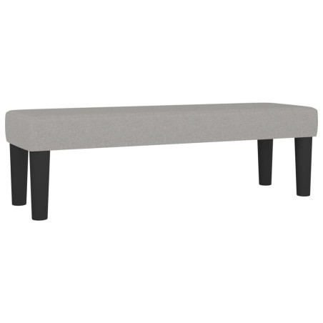 vidaXL Banco de tela gris claro 100x30x30 cm