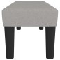 vidaXL Banco de tela gris claro 100x30x30 cm vidaXL Banco de tela gris claro 100x30x30 cm