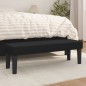 vidaXL Banco de tela negro 100x30x30 cm vidaXL Banco de tela negro 100x30x30 cm