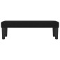 vidaXL Banco de tela negro 100x30x30 cm vidaXL Banco de tela negro 100x30x30 cm