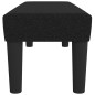 vidaXL Banco de tela negro 100x30x30 cm vidaXL Banco de tela negro 100x30x30 cm