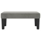 vidaXL Banco de terciopelo gris claro 70x30x30 cm vidaXL Banco de terciopelo gris claro 70x30x30 cm