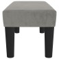 vidaXL Banco de terciopelo gris claro 70x30x30 cm vidaXL Banco de terciopelo gris claro 70x30x30 cm