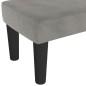 vidaXL Banco de terciopelo gris claro 70x30x30 cm vidaXL Banco de terciopelo gris claro 70x30x30 cm