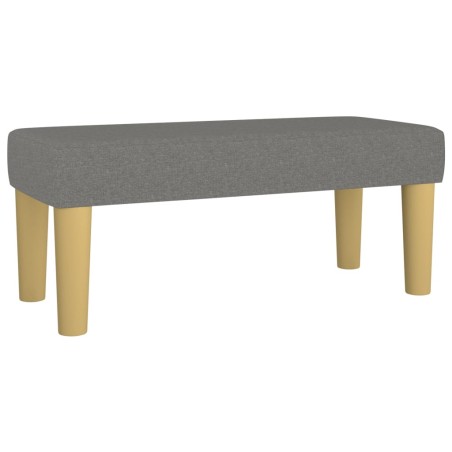 vidaXL Banco de tela gris oscuro 70x30x30 cm