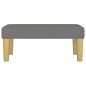 vidaXL Banco de tela gris oscuro 70x30x30 cm