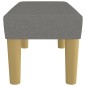 vidaXL Banco de tela gris oscuro 70x30x30 cm