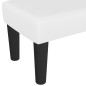 vidaXL Banco de cuero sintético blanco 70x30x30 cm