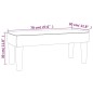 vidaXL Banco de cuero sintético blanco 70x30x30 cm