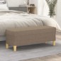 vidaXL Banco de tela gris taupe 100x35x41 cm vidaXL Banco de tela gris taupe 100x35x41 cm