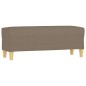 vidaXL Banco de tela gris taupe 100x35x41 cm vidaXL Banco de tela gris taupe 100x35x41 cm