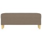 vidaXL Banco de tela gris taupe 100x35x41 cm vidaXL Banco de tela gris taupe 100x35x41 cm