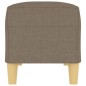 vidaXL Banco de tela gris taupe 100x35x41 cm vidaXL Banco de tela gris taupe 100x35x41 cm