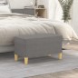 vidaXL Banco de tela gris oscuro 70x35x41 cm