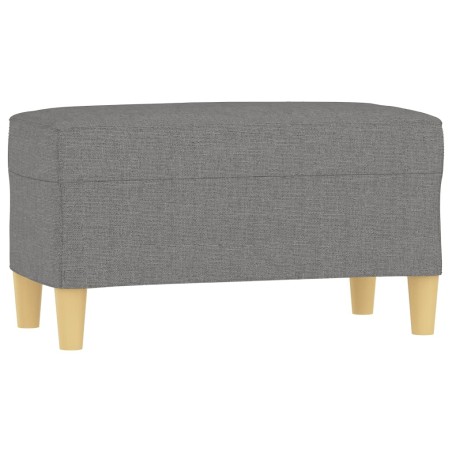 vidaXL Banco de tela gris oscuro 70x35x41 cm