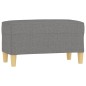 vidaXL Banco de tela gris oscuro 70x35x41 cm