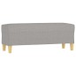 vidaXL Banco de tela gris claro 100x35x41 cm vidaXL Banco de tela gris claro 100x35x41 cm