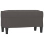 vidaXL Banco de cuero sintético gris 70x35x41 cm vidaXL Banco de cuero sintético gris 70x35x41 cm