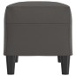 vidaXL Banco de cuero sintético gris 70x35x41 cm vidaXL Banco de cuero sintético gris 70x35x41 cm