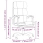 vidaXL Silla de oficina reclinable cuero sintético marrón vidaXL Silla de oficina reclinable cuero sintético marrón