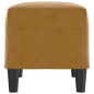 vidaXL Banco de terciopelo marrón 70x35x41 cm vidaXL Banco de terciopelo marrón 70x35x41 cm