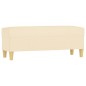 vidaXL Banco de tela color crema 100x35x41 cm vidaXL Banco de tela color crema 100x35x41 cm