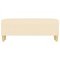 vidaXL Banco de tela color crema 100x35x41 cm vidaXL Banco de tela color crema 100x35x41 cm