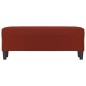 vidaXL Banco de cuero sintético rojo vino tinto 100x35x41 cm vidaXL Banco de cuero sintético rojo vino tinto 100x35x41 cm