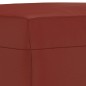 vidaXL Banco de cuero sintético rojo vino tinto 100x35x41 cm vidaXL Banco de cuero sintético rojo vino tinto 100x35x41 cm