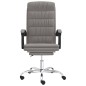vidaXL Silla de oficina reclinable de tela gris taupé vidaXL Silla de oficina reclinable de tela gris taupé