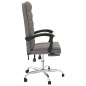 vidaXL Silla de oficina reclinable de tela gris taupé vidaXL Silla de oficina reclinable de tela gris taupé