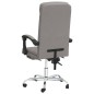 vidaXL Silla de oficina reclinable de tela gris taupé vidaXL Silla de oficina reclinable de tela gris taupé