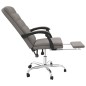 vidaXL Silla de oficina reclinable de tela gris taupé vidaXL Silla de oficina reclinable de tela gris taupé