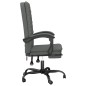 vidaXL Silla de oficina reclinable de tela gris oscuro vidaXL Silla de oficina reclinable de tela gris oscuro