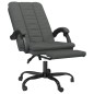 vidaXL Silla de oficina reclinable de tela gris oscuro vidaXL Silla de oficina reclinable de tela gris oscuro