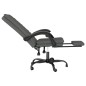 vidaXL Silla de oficina reclinable de tela gris oscuro vidaXL Silla de oficina reclinable de tela gris oscuro