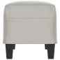 vidaXL Banco de tela de microfibra gris claro 70x35x41 cm vidaXL Banco de tela de microfibra gris claro 70x35x41 cm
