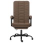 vidaXL Silla de oficina reclinable de tela marrón vidaXL Silla de oficina reclinable de tela marrón