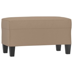 vidaXL Banco de cuero sintético color capuchino 70x35x41 cm