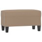 vidaXL Banco de cuero sintético color capuchino 70x35x41 cm vidaXL Banco de cuero sintético color capuchino 70x35x41 cm