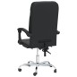 vidaXL Silla de oficina reclinable cuero sintético negro vidaXL Silla de oficina reclinable cuero sintético negro