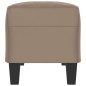 vidaXL Banco de tela de microfibra gris taupe 100x35x41 cm