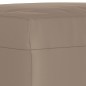 vidaXL Banco de tela de microfibra gris taupe 100x35x41 cm