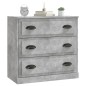 vidaXL Aparador de madera contrachapada gris hormigón 70x35,5x67,5 cm vidaXL Aparador de madera contrachapada gris hormigón 70x35,5x67,5 cm