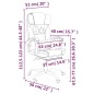 vidaXL Silla de oficina reclinable cuero sintético gris vidaXL Silla de oficina reclinable cuero sintético gris