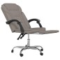 vidaXL Silla de oficina reclinable de tela gris taupé vidaXL Silla de oficina reclinable de tela gris taupé
