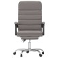 vidaXL Silla de oficina reclinable con masaje tela gris taupé vidaXL Silla de oficina reclinable con masaje tela gris taupé